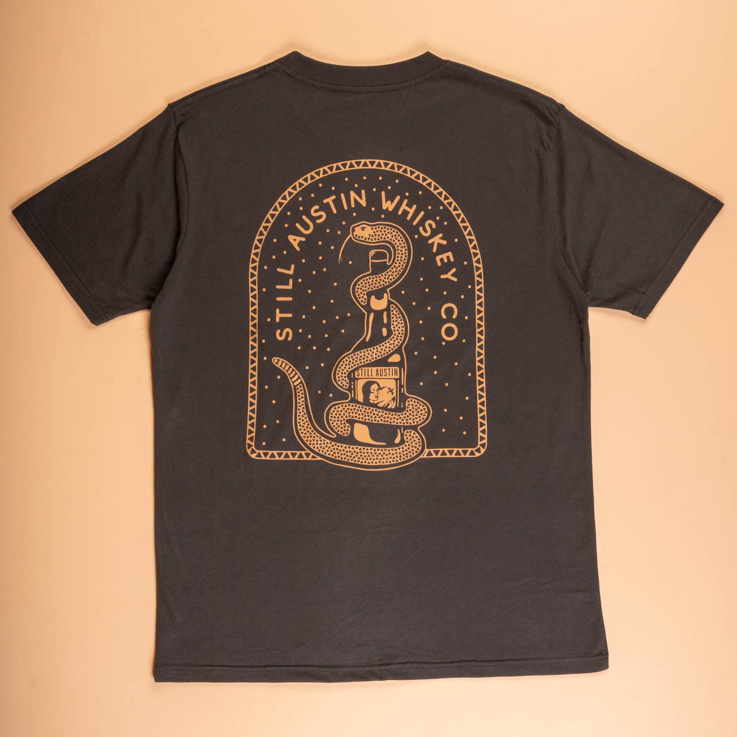 Beware of Snakes T Shirt - Vintage Black