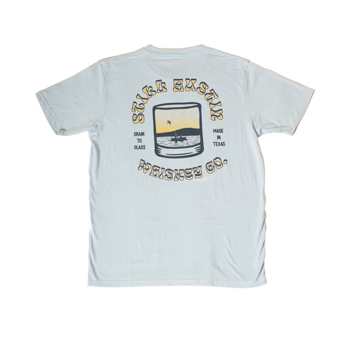 Whiskey River T Shirt - Blue
