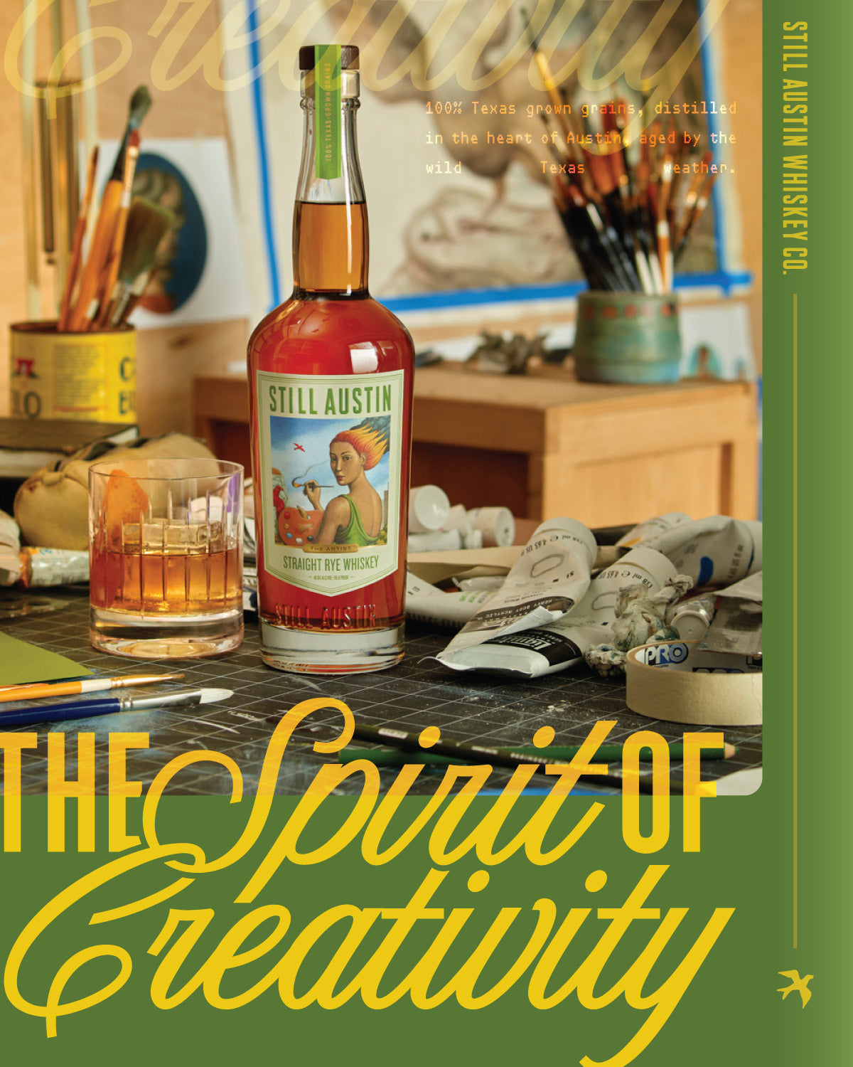 Still Austin Straight Rye Whiskey, "The Artist"